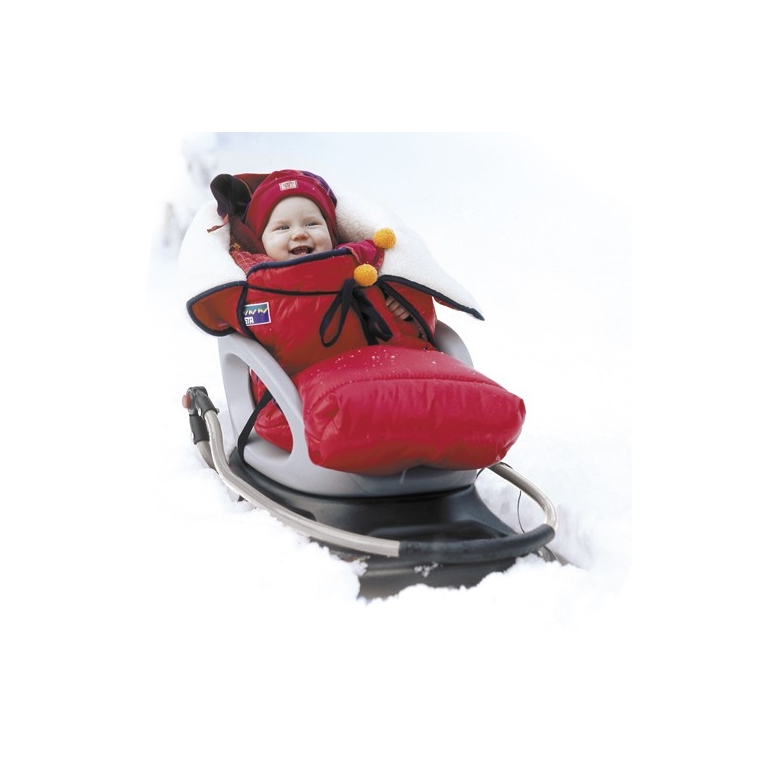 Chancelière Pour Poussette, Luge - Burgundy Winter - - Boutique Bébé